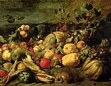 Frans Snyders Still Life of Fruits and Vegetables