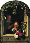 Frans Van Mieris The Elder Boy Blowing Bubbles