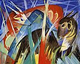 Animals Prints - Fairy Animals by Franz Marc