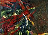 Animals Prints - Fate of the Animals by Franz Marc