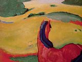 Franz Marc Horse in a landscape