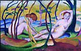 Franz Marc Nudes Under Trees