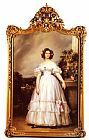 Franz Xavier Winterhalter A Full Length Portrait of H.r.h Princess Marie Clementine of Orleans