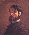 (selfportrait) Paintings - Selfportrait by Frederic Bazille
