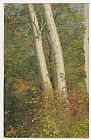 Frederic Edwin Church Birch Trees in Autumn