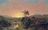 Sunset in Equador by Frederic Edwin Church