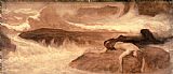 Frederic Leighton The Death of Leander painting