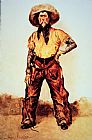 Cowboys Prints - Texas Cowboy by Frederic Remington