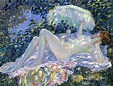 Frederick Carl Frieseke Sunbathing