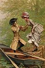Frederick Hendrik Kaemmerer Boating Party painting