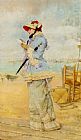 Frederick Hendrik Kaemmerer Lady by The Sea painting