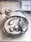 Wine Prints - Fish Eggs And Wine by Frederick Luff