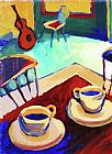 Cafe Prints - Twilight Coffee Cafe by Frederick Luff