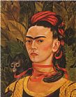 Frida Kahlo Self Portrait with Monkey 1940