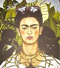Frida Kahlo Self Portrait with Necklace of Thorns 1940