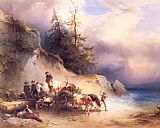 Friedrich Gauermann Heimkehr Von Der Jagd Am Attersee