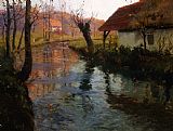 Fritz Thaulow The Mill Stream
