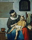 Gabriel Metsu The Sick Child painting