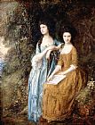 Gainsborough, Thomas Elizabeth And Mary Linley painting