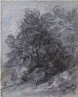 Gainsborough, Thomas Wooded Landscape with Herdsman, Cows And Cottage painting