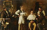 Barber Prints - The Barbers Shop by George Elgar Hicks