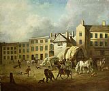 George Garrard A Town Scene