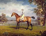 Jockeys Prints - The Duke of Hamilton's Disguise with Jockey Up by George Garrard
