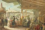 Floating Market Prints - Old Covent Garden Market by George the Elder Scharf