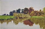 Marianne Stokes Prints - On the Arun Stoke Sussex by George Vicat Cole