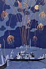 Georges Barbier Fireworks in Venice