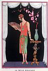 Georges Barbier Worth Evening Dress Fashion Plate From Gazette Du Bon Ton