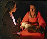 Georges de la Tour The New Born Child