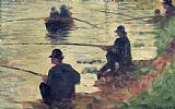Georges Pierre Seurat Anglers painting