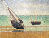 Georges Pierre Seurat Low Tide At Grandcamp painting