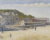Georges Pierre Seurat Port En Bessin painting