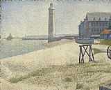 Georges Pierre Seurat The Lighthouse At Honfleur painting