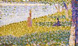 Georges Pierre Seurat Women On The River Bank