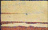 Georges Seurat Beach at Gravelines 1890 painting