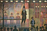 Georges Seurat Circus Sideshow painting