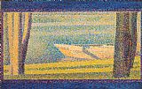 Georges Seurat Moored Boats And Trees painting