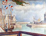Georges Seurat Sunday at Port En Bessin 1888 painting