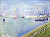 Georges Seurat The Canal of Gravelines, in The Direction of The Sea painting
