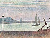 Georges Seurat The Channel At Gravelines In The Evening painting