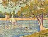 Georges Seurat The River Seine at La Grande Jatte 1888