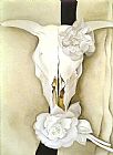 Georgia O'keeffe Cow's Skull with Calico Roses