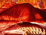 Georgia O'keeffe Red Hills And Bones