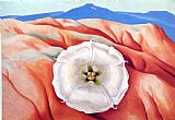 Georgia O'keeffe Red Hills And White Flower II