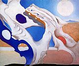 Georgia O'keeffe Shadow with Pelvis And Moon 1943