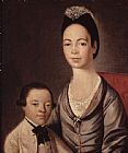 Gilbert Stuart Mrs. Aaron Lopez and her son Joshua painting