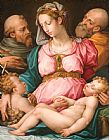 Giorgio Vasari Holy Family With The Infant Saint John The Baptist And Saint Francis